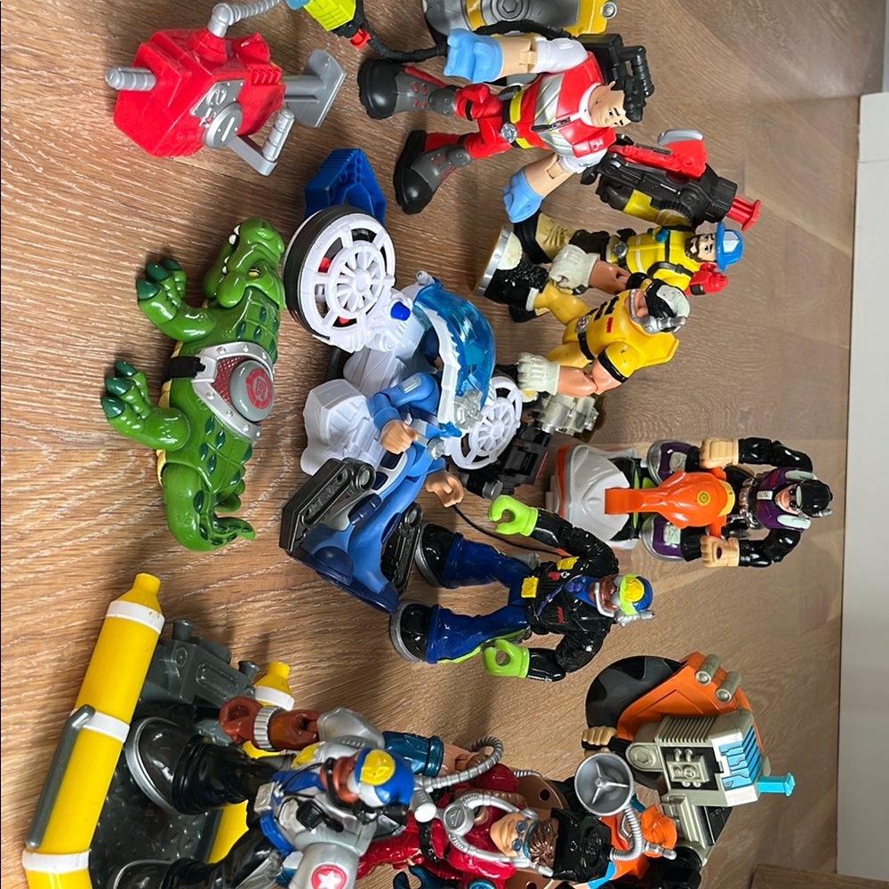 Rescue Heroes by fisher price. Action Figure lot with accessories.